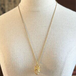 Joan Rivers Secret Of The Scroll Faberge Egg Locket Necklace Adjustable 26"-29"